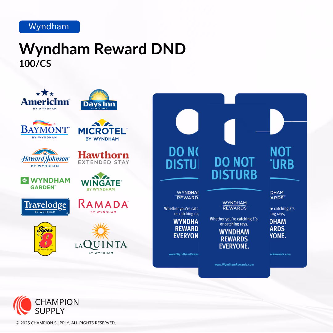 DND Wyndham Rewards, 100/Case